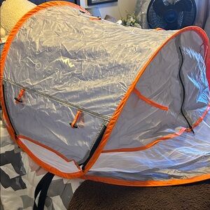 Infant Overcrest Sun Shelter Pop Up Baby Beach Tent UPF 50+ w/ Mosquito net